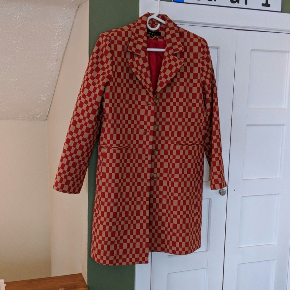 Bold pattern blazer